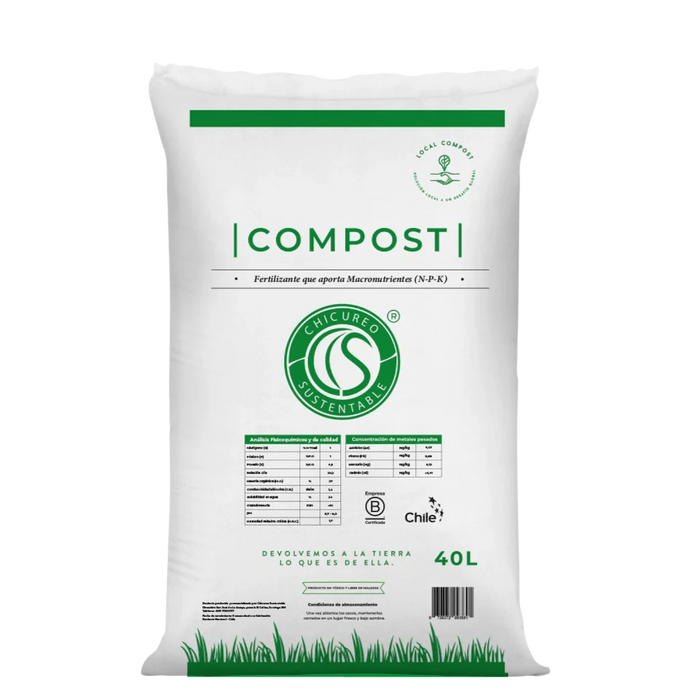 Tierra Compost 50 Lt - Chicureo Sustentable