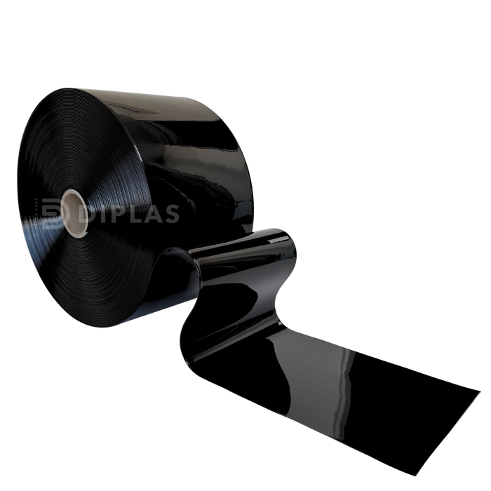 Lama Cortina PVC Negro Opaco 200x2mm