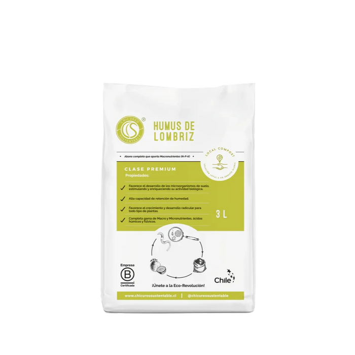 Humus 3 Lt - Chicureo Sustentable