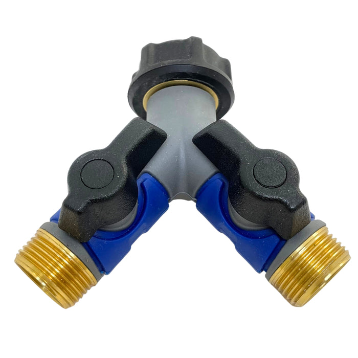 Unión llave 2 Salidas Metálico 3/4" - Orbit