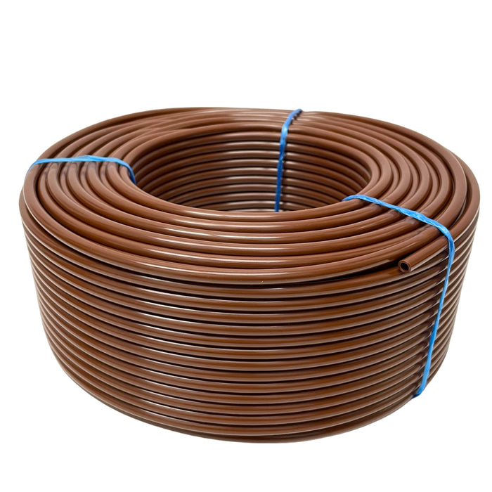 Cañería Microtubo Premium Virgen 4 mm Cafe/Marron - Por Metro