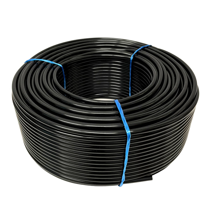 Cañería Microtubo Premium Virgen 4 mm Negro - Por Metro