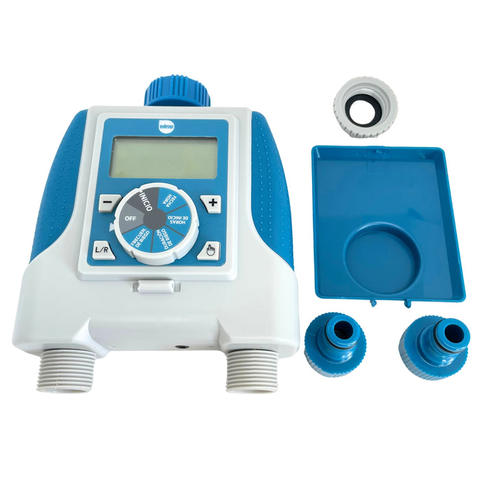 Programador de Riego a llave X202 Digital 2 Zonas - Edrop