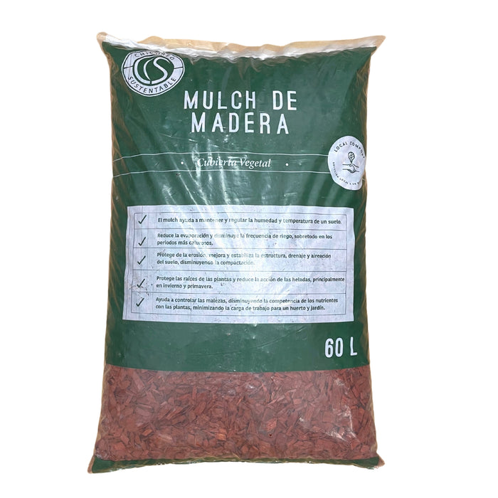 Mulch Rojo 60 Lt - Chicureo Sustentable