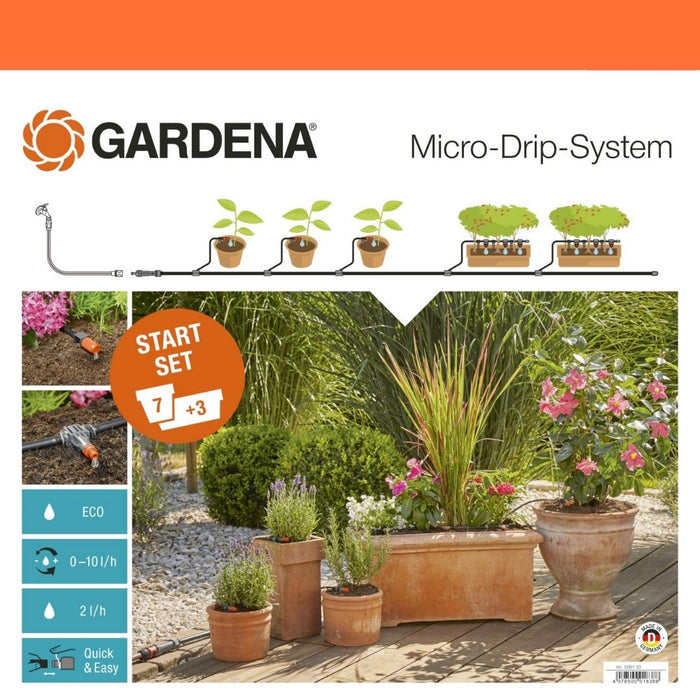 Kit de Riego para Terrazas Balcones y Macetas - Gardena