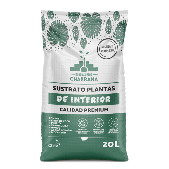 Sustrato Plantas de Interior 20 Lt - Bioinsumos Chakrana