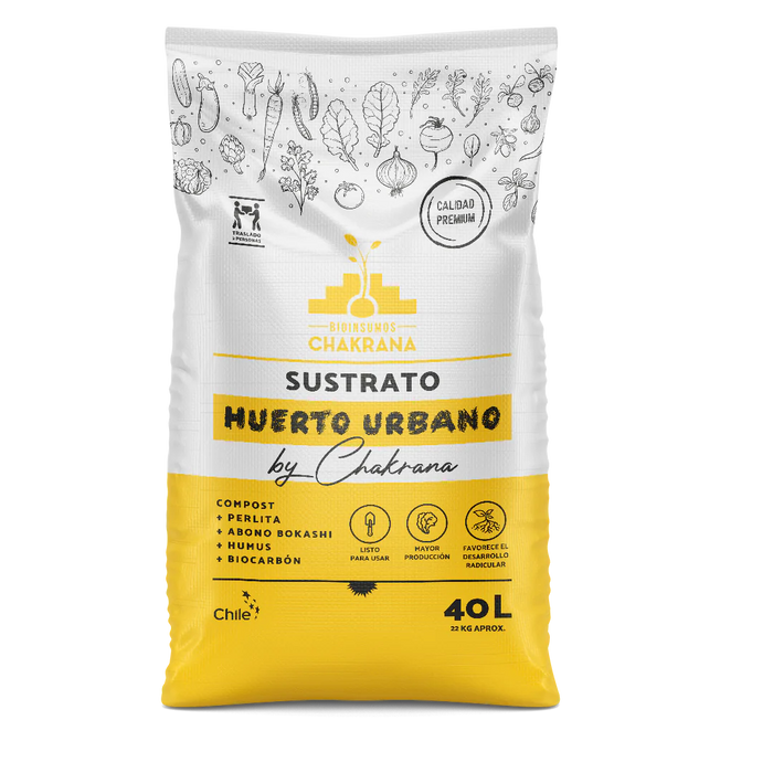 Sustrato Huerto Urbano 40 Lt - Bioinsumos Chakrana