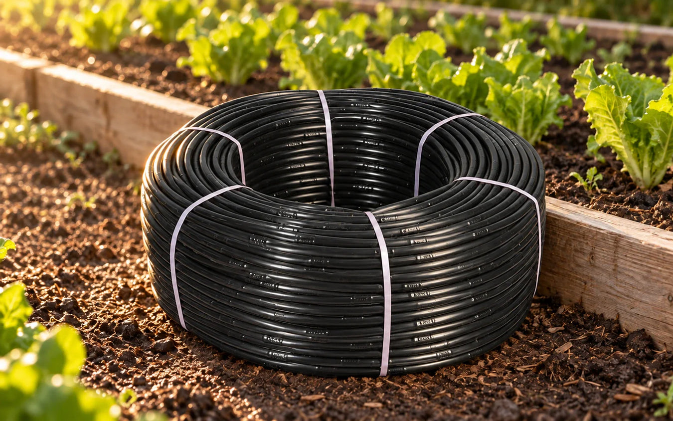 Cañerías con Gotero Integrado: Cañería Gotero Integrado Autocompensado 4 L/H Goteros a 50 cms Rollo 100 mts - CEODRIP