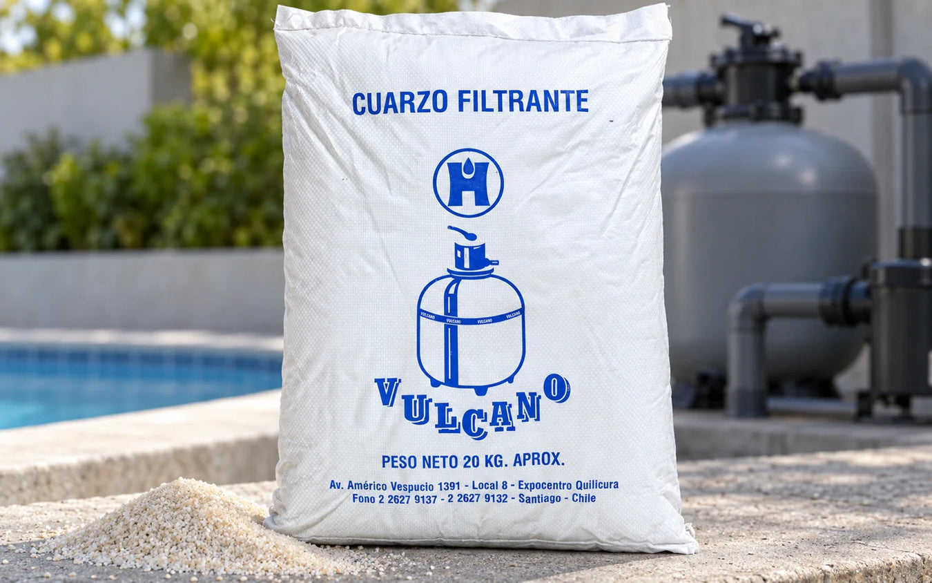 Cargas Filtrantes Piscina: Arena de Cuarzo Filtro Piscina 20KG - Vulcano