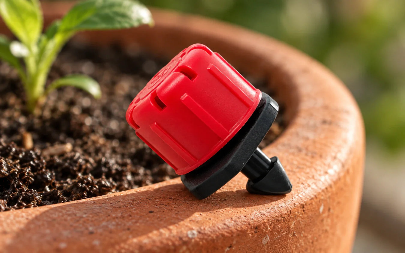 Goteros: Gotero Regulable 0-70 L/H Rojo