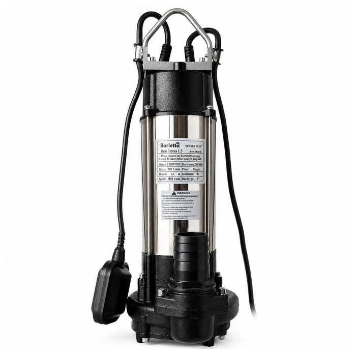 Bomba Sumergible Drenaje Aguas Servidas Barletta BRM TRITUS 2HP 1.5KW
