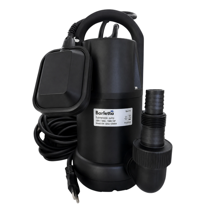 Bomba de Agua Sumergible Drenaje 1 HP BPS 750 - BARLETTA