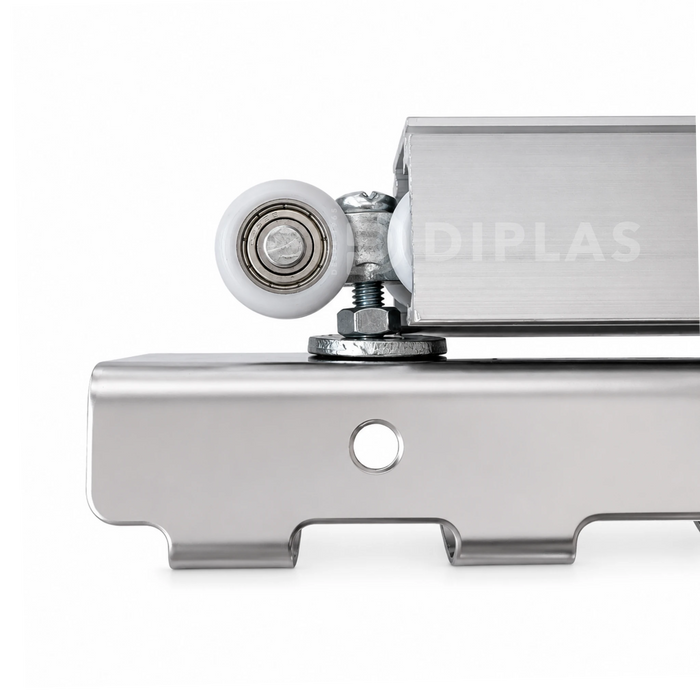 Carro Deslizante Para Riel Aluminio 3 Metros - Cortina Corredera PVC