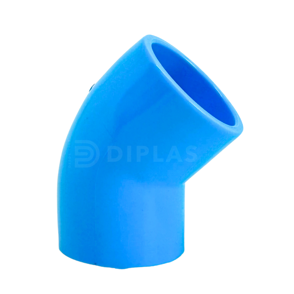 Codo PVC 40mm 45° - Hidráulico