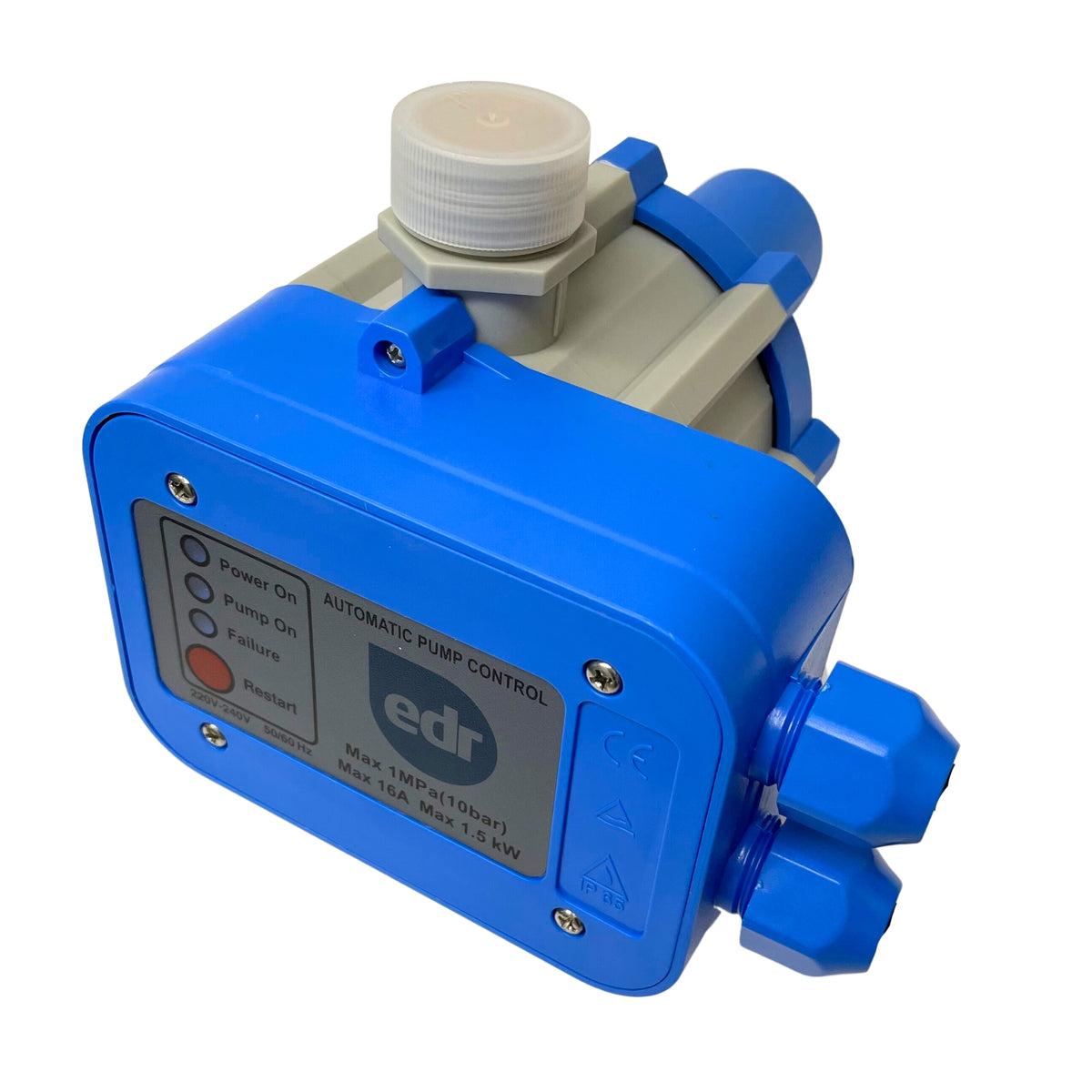 Controlador De Presión Digital S910 De 80 Mm | Manómetro Electrónico Para Agua O Aire | Rango 0-1 Mpa | Conexión M20*1.5 | Ideal Para Uso Industrial