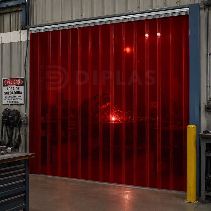 Lama Cortina PVC Soldadura Roja Certificada 200x2mm Screenflex - Extruflex