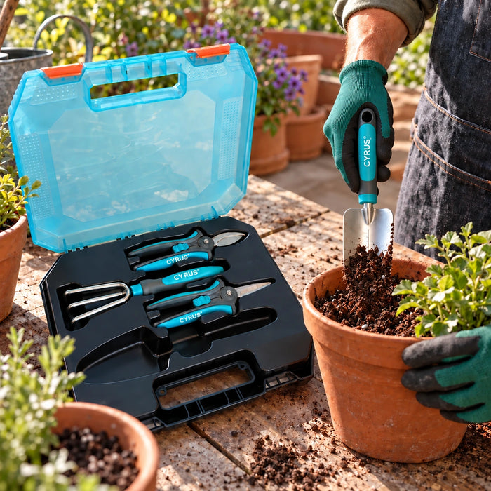 Kit de jardinería Carry con maletín Cyrus