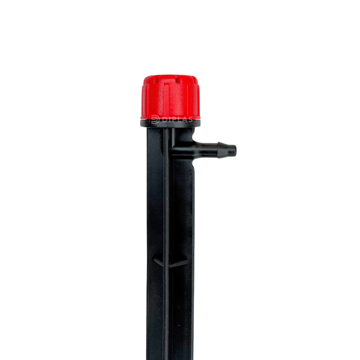 Gotero Regulable con Estaca 0-70 L/h Riego 360° Rojo