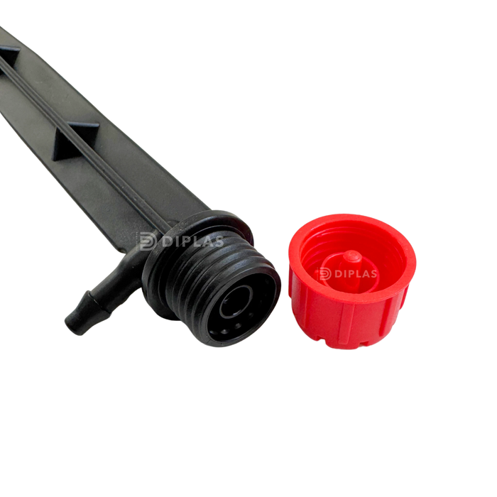 Gotero Regulable con Estaca 0-70 L/h Riego 360° Rojo