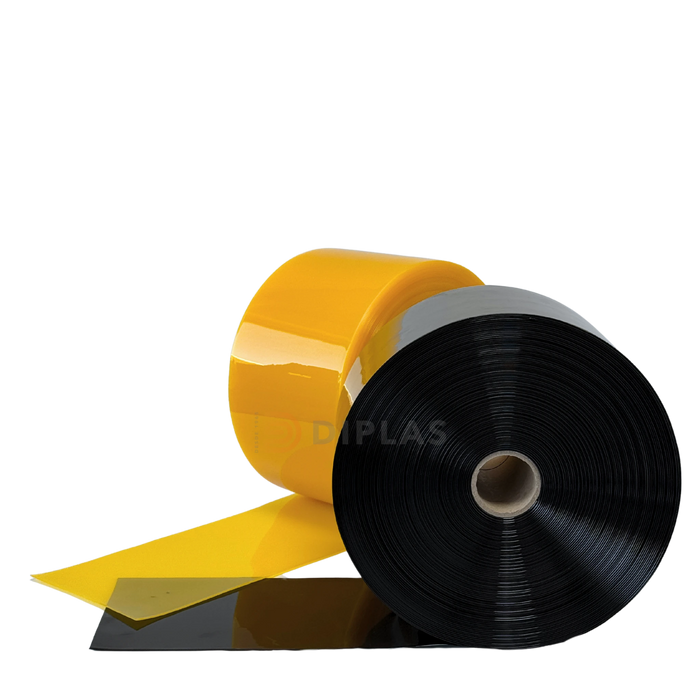Lama Cortina PVC Amarilla Translúcida 200x2mm
