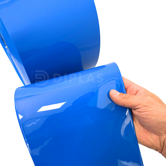 Lama Cortina PVC Azul Opaco 200x2mm