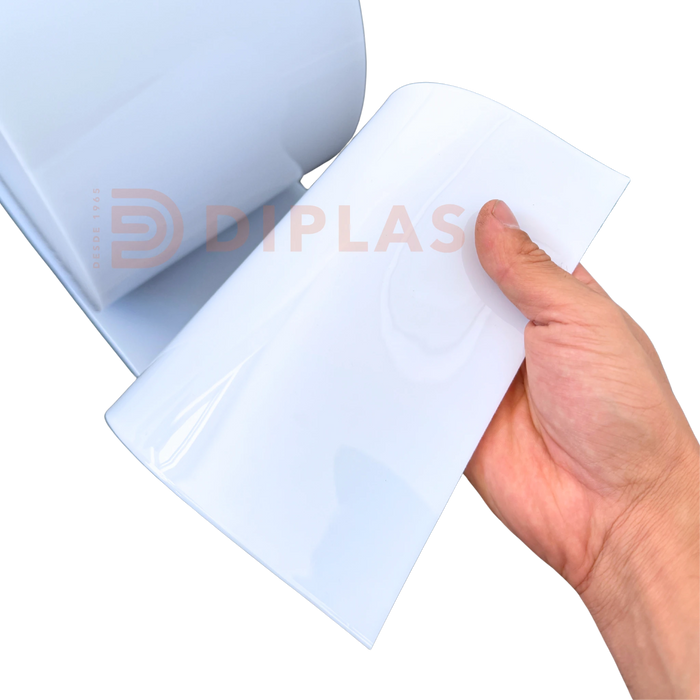 Lama Cortina PVC Blanco Opaco 200x2mm