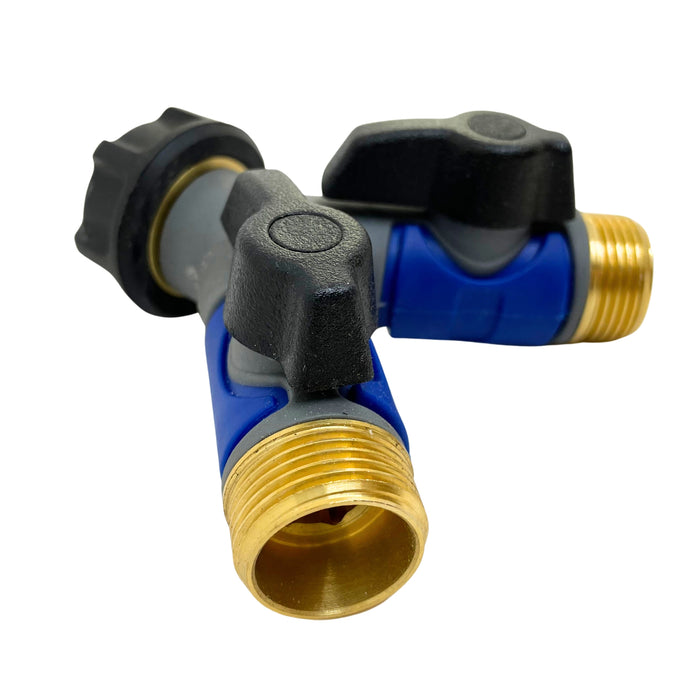 Unión llave  2 Salidas Metálico 3/4" - Orbit