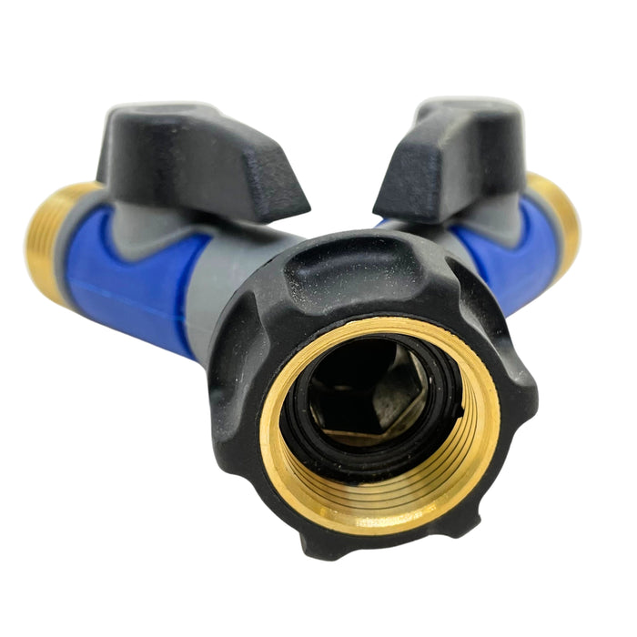 Unión llave  2 Salidas Metálico 3/4" - Orbit