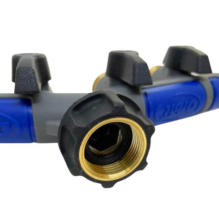 Unión llave 4 Salidas Metálico 3/4" - Orbit