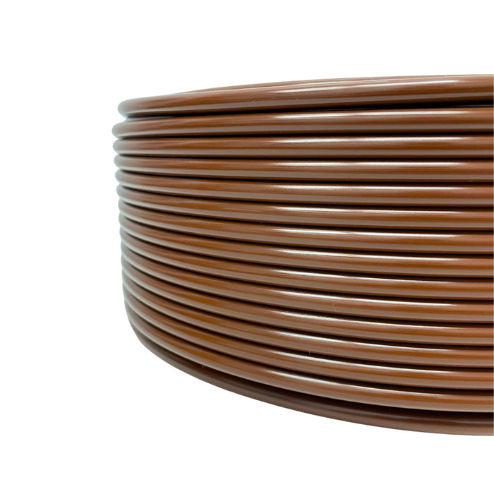 Cañería Microtubo Premium Virgen 4 mm Cafe/Marron - Por Metro