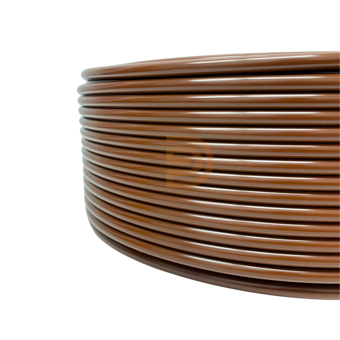 Cañería Microtubo Riego 100 mts Premium Virgen 4 mm Cafe/Marron Paisajismo