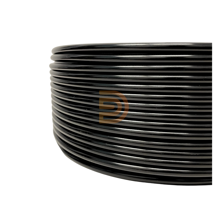 Cañería Microtubo Riego 100 mts Premium Virgen 4 mm Negro