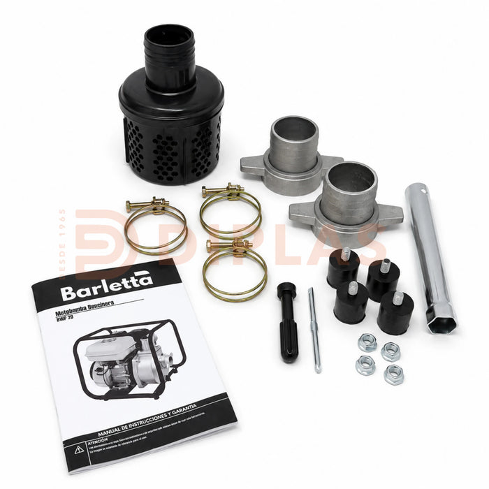 Motobomba Agua Drenaje Combustión 5.5 HP 2X2" BWP20 - BARLETTA