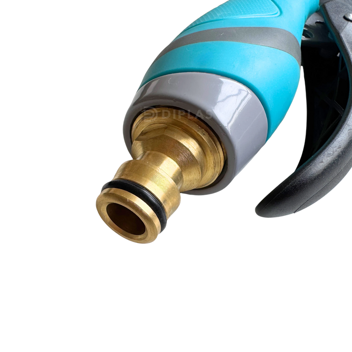 Pistola de Riego Trigger MAX – 10 Patrones - Cuerpo Metálico y Conector de Latón