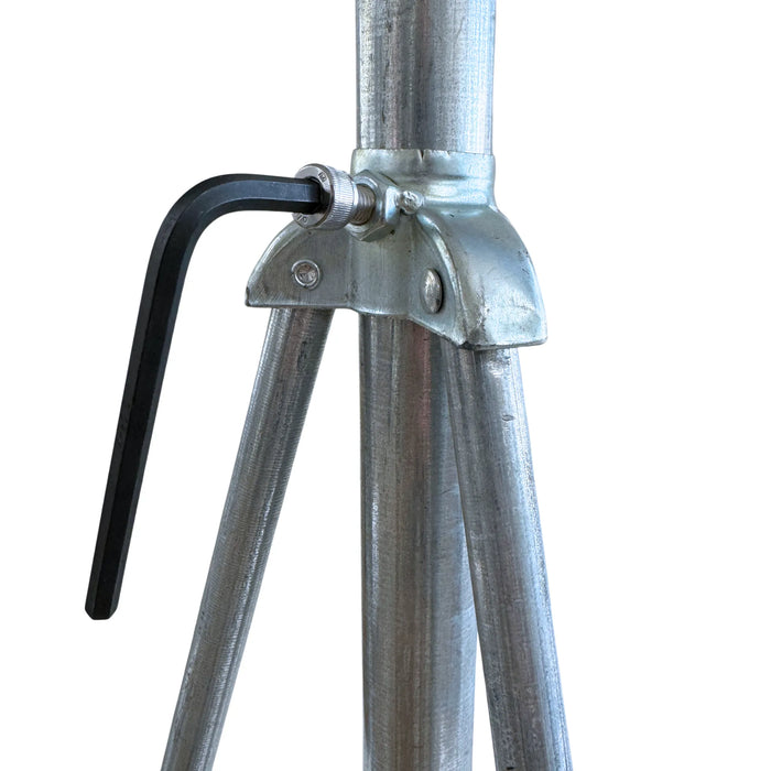Tripode 1" Aspersor Riego Agricola  Acero Inox Regulable