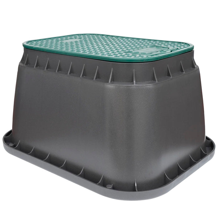 Caja guarda válvulas rectangular Rain EZ-Open PZRM 111, vista frontal