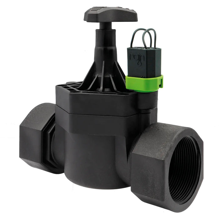 Electroválvula de riego Rain RN 160 PRO de 2 pulgadas hembra 24 Vca con control de caudal, vista frontal