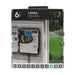 Programador de riego Rain I-Dial de 6 estaciones para exterior, vista posterior