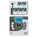 Programador de riego Rain I-Dial de 6 estaciones para uso interior, vista frontal