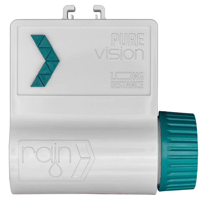 Programador de riego inteligente recargable Rain Pure Vision de 6 zonas IP68, vista frontal