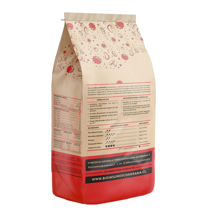 Abono Bokashi Plantas 4 Lt - Bioinsumos Chakrana