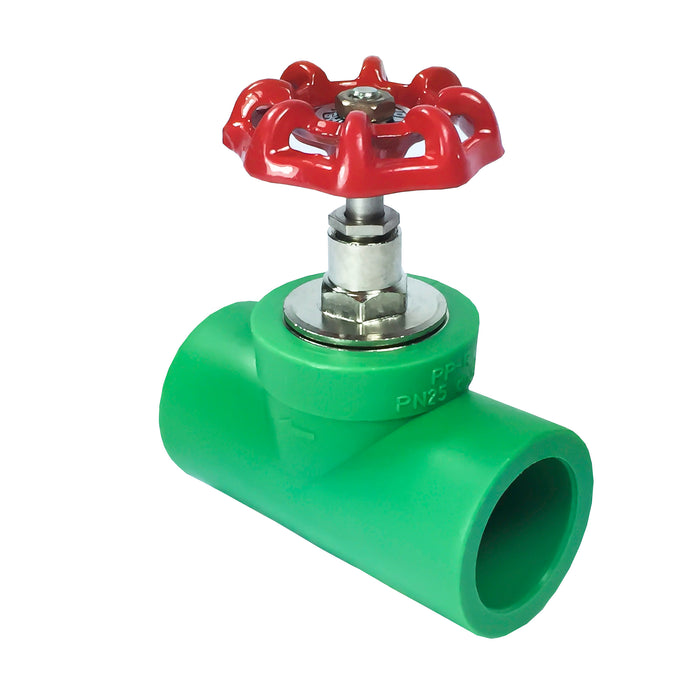 Llave bola de paso agua caliente PPR 75mm