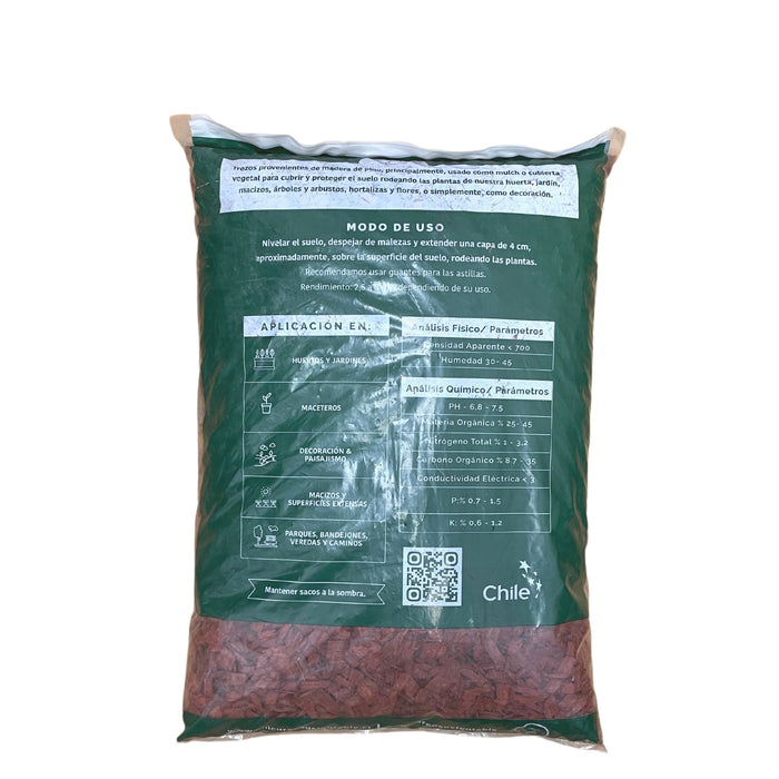 Mulch Rojo 30 Lt - Chicureo Sustentable